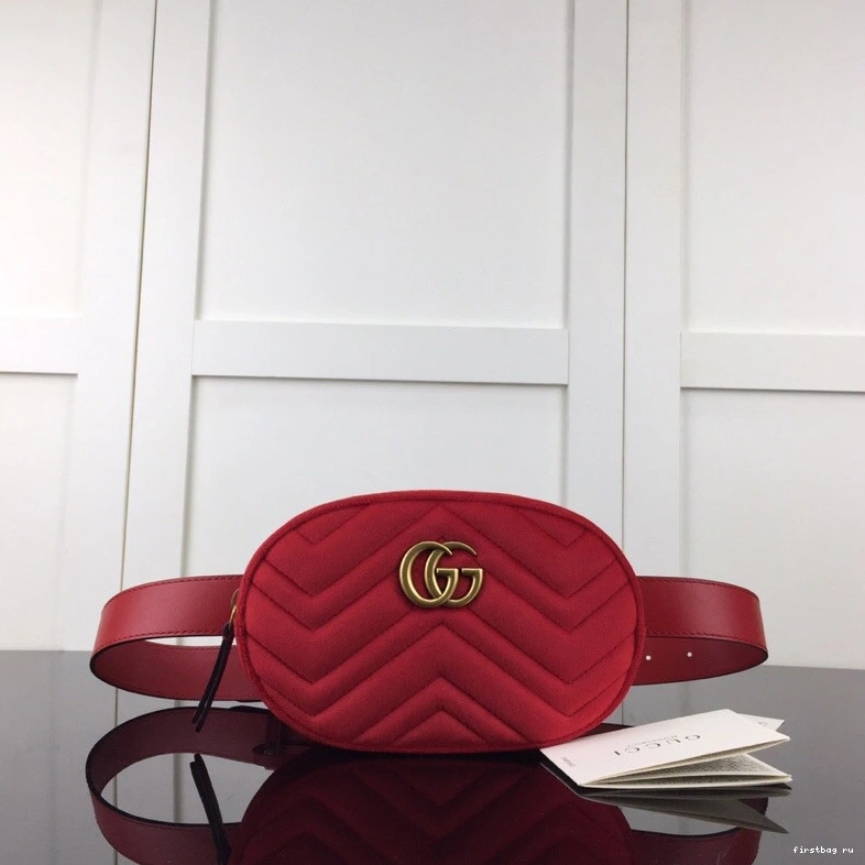 First bag ru Bag Belt Gucci GG Marmont 0807